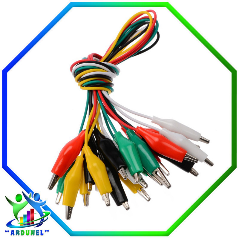 CABLE CON PINZA COCODRILO 28MM 50CM CABLE CON PINZA COCODRILO 28MM 50CM