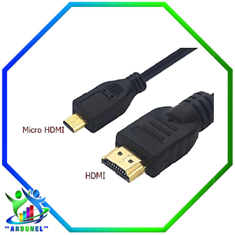 CABLE HDMI A MICRO HDMI 1.4V DORADO 1,5Mts. CABLE HDMI A MICRO HDMI 1.4V DORADO 1,5Mts.