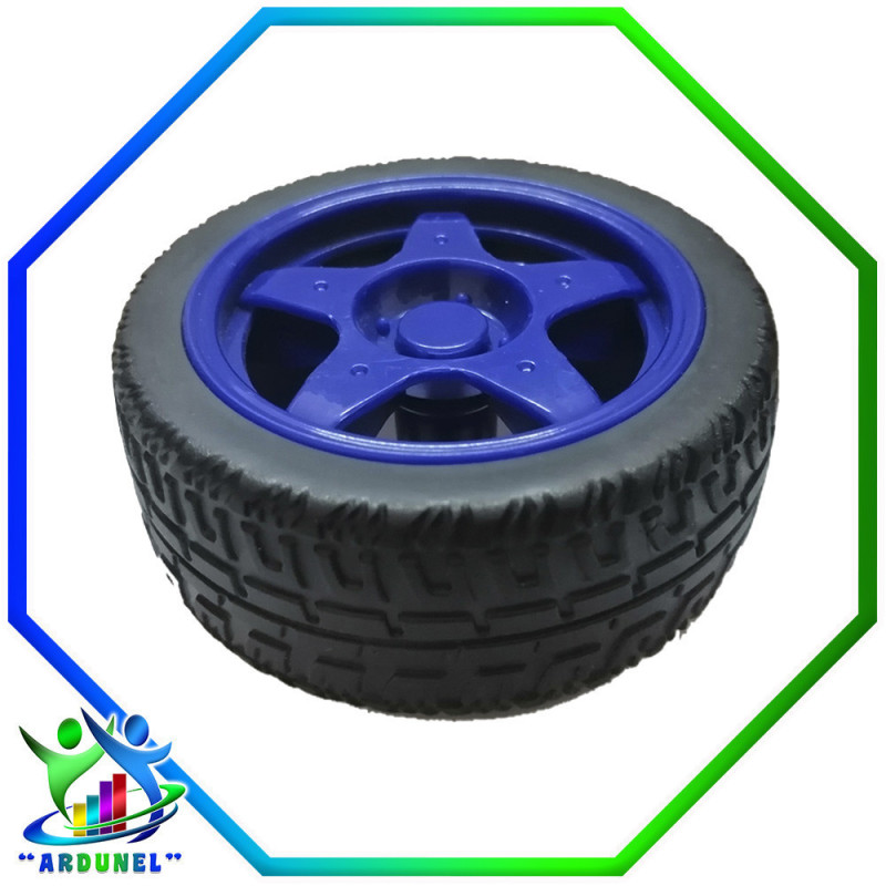 RUEDA DE GOMA 65 MM (AZUL) RUEDA DE GOMA 65 MM (AZUL)