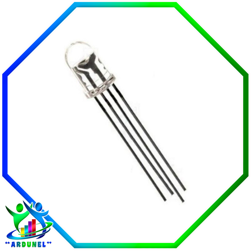 LED RGB CÁTODO COMÚN 4P 5MM TRANSPARENTE LED RGB CÁTODO COMÚN 4P 5MM TRANSPARENTE