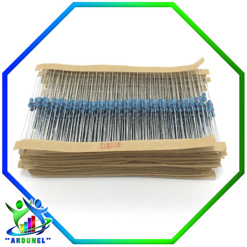 KIT DE RESISTENCIAS DE ¼w 1% : (600pzas.) KIT DE RESISTENCIAS DE ¼w 1% : (600pzas.)