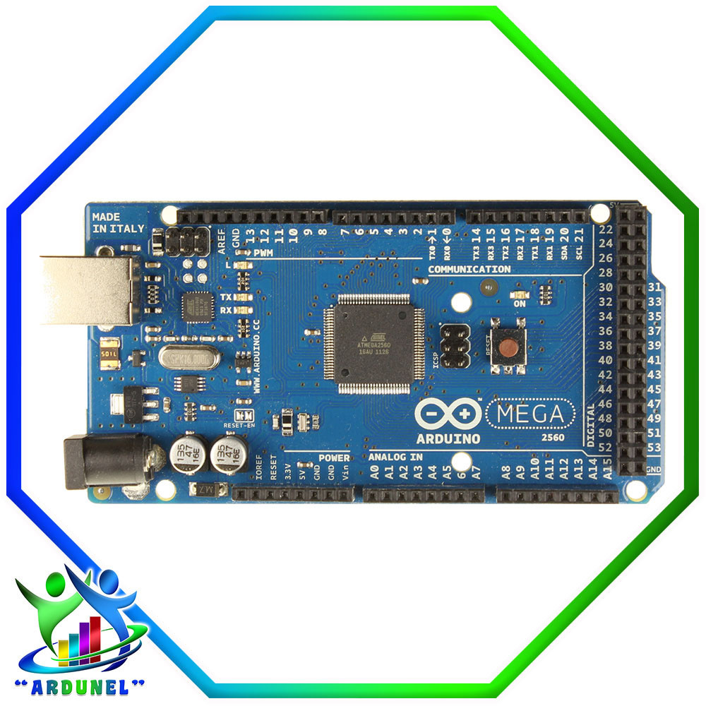 ARDUINO MEGA R3 2560 ORIGINAL (INCLUYE CABLE USB) ARDUINO MEGA R3 2560 ORIGINAL (INCLUYE CABLE USB)