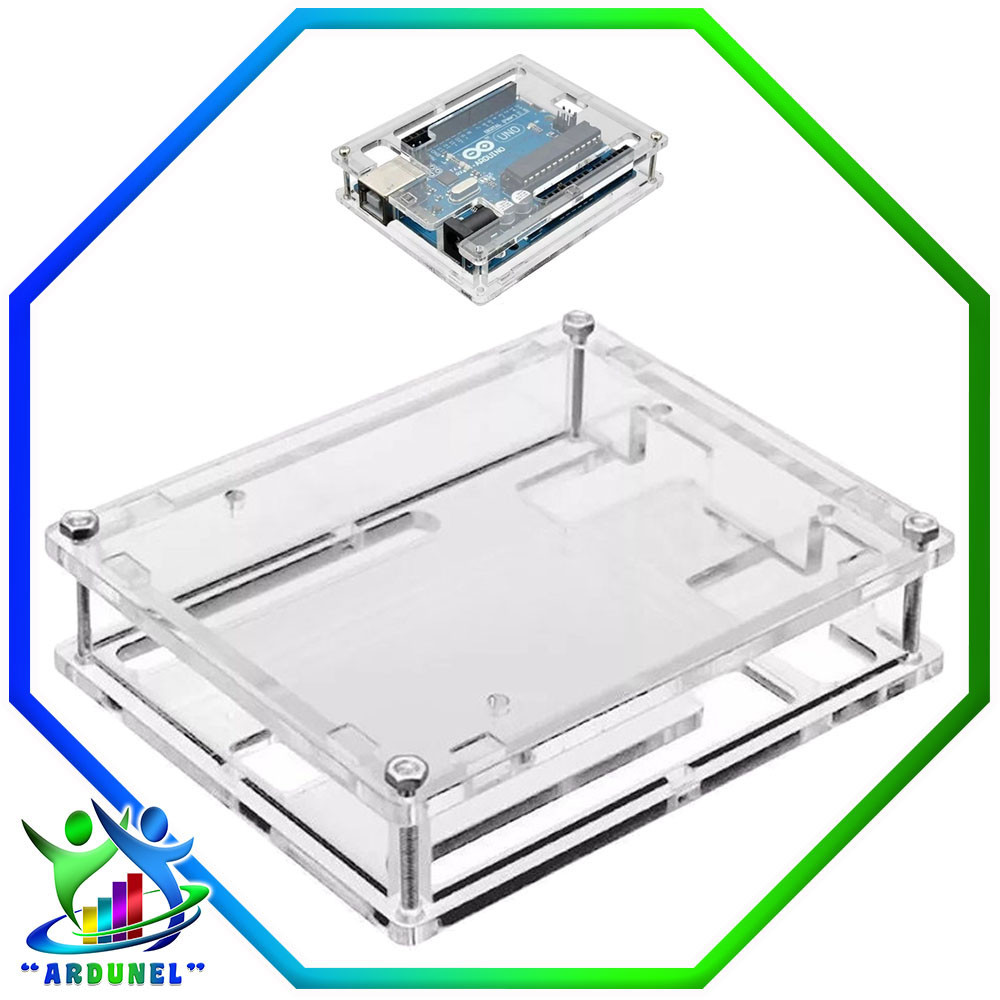 ESTUCHE DE ACRÍLICO ARDUINO UNO R3 ESTUCHE DE ACRÍLICO ARDUINO UNO R3
