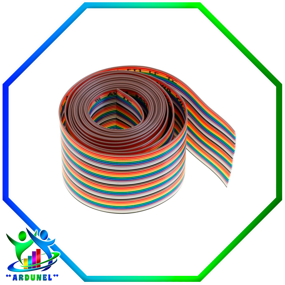 CABLE DUPONT 40 PINES 2.54MM COBRE PURO 24AWG (X METRO) CABLE DUPONT 40 PINES 2.54MM COBRE PURO 24AWG (X METRO)