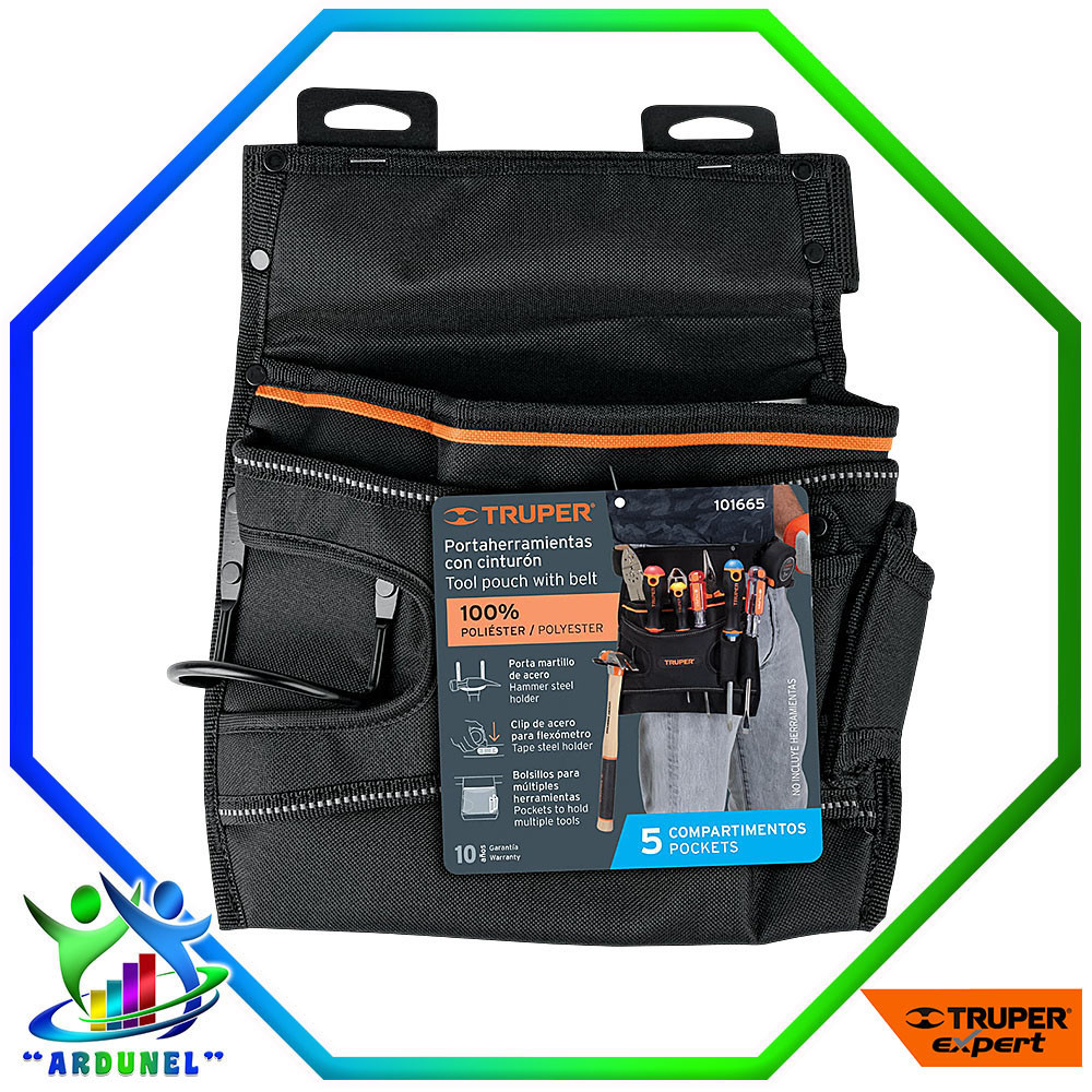 PORTAHERRAMIENTAS DE POLIESTER PROFESIONAL DE 5 COMPARTIEMIENTOS 29 X 25 CM PORTAHERRAMIENTAS DE POLIESTER PROFESIONAL DE 5 COMPARTIEMIENTOS 29 X 25 CM