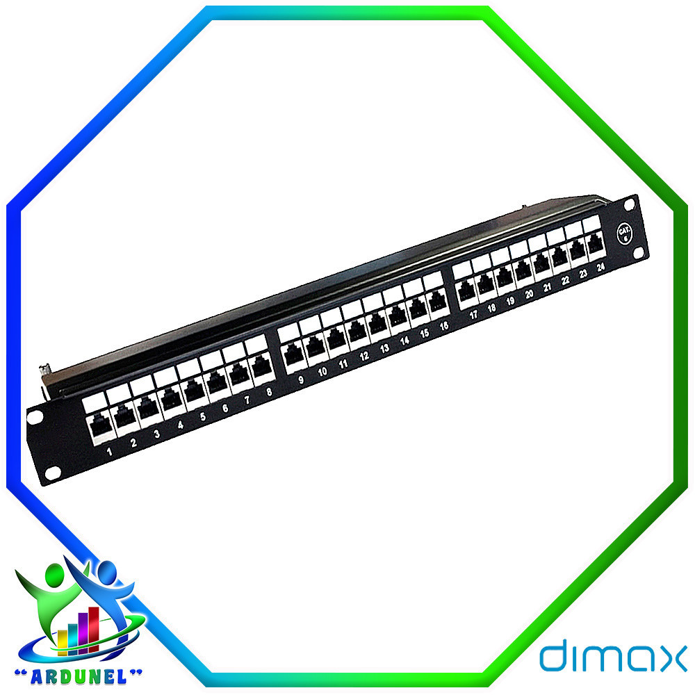 PATCH PANEL 24 PUERTOS CAT6 19" PATCH PANEL 24 PUERTOS CAT6 19"