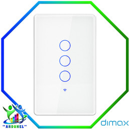 INTERRUPTOR SMART WIFI BLANCO 3 TOMAS