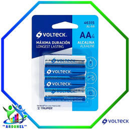 BATERIA ALCALINA AA BLISTER (PACK 4 PILAS)