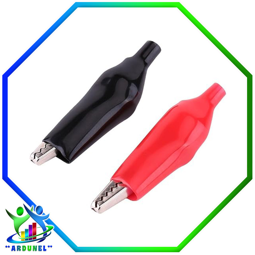 PINZA COCODRILO ROJO Y NEGRO 28MM PINZA COCODRILO ROJO Y NEGRO 28MM