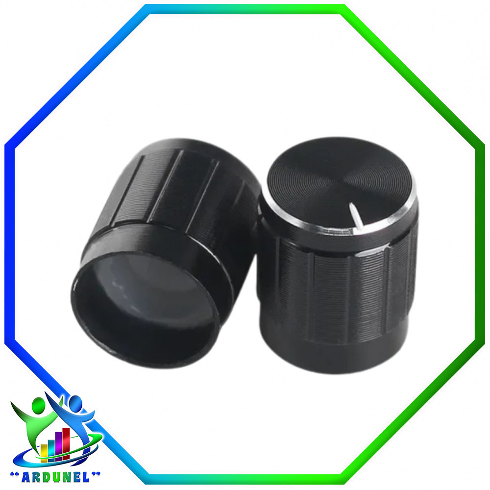 PERILLA DE ALUMINIO DEL POTENCIÓMETRO 6MM EXTERNO 15MM*17MM PERILLA DE ALUMINIO DEL POTENCIÓMETRO 6MM EXTERNO 15MM*17MM