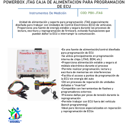 POWEBOX JTAG CAJA DE ALIMENTACION PARA PROGRAMACION DE ECU