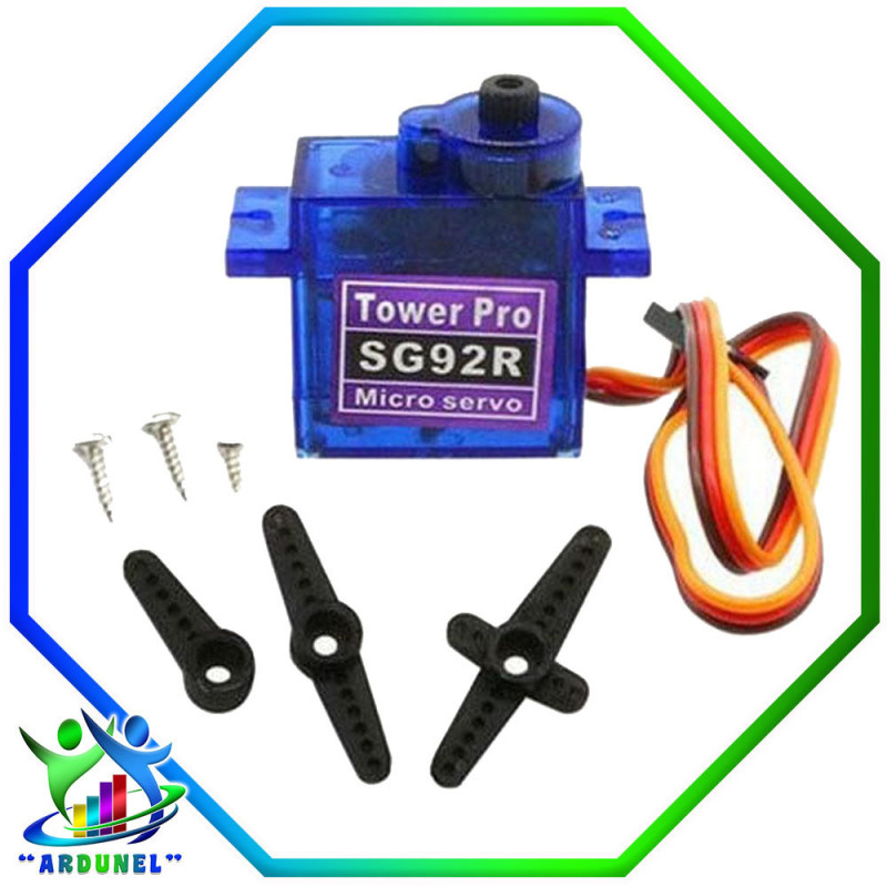 MICRO SERVOMOTOR SG92R 2.5KG 180 GRADOS (ALTA CALIDAD) MICRO SERVOMOTOR SG92R 2.5KG 180 GRADOS (ALTA CALIDAD)