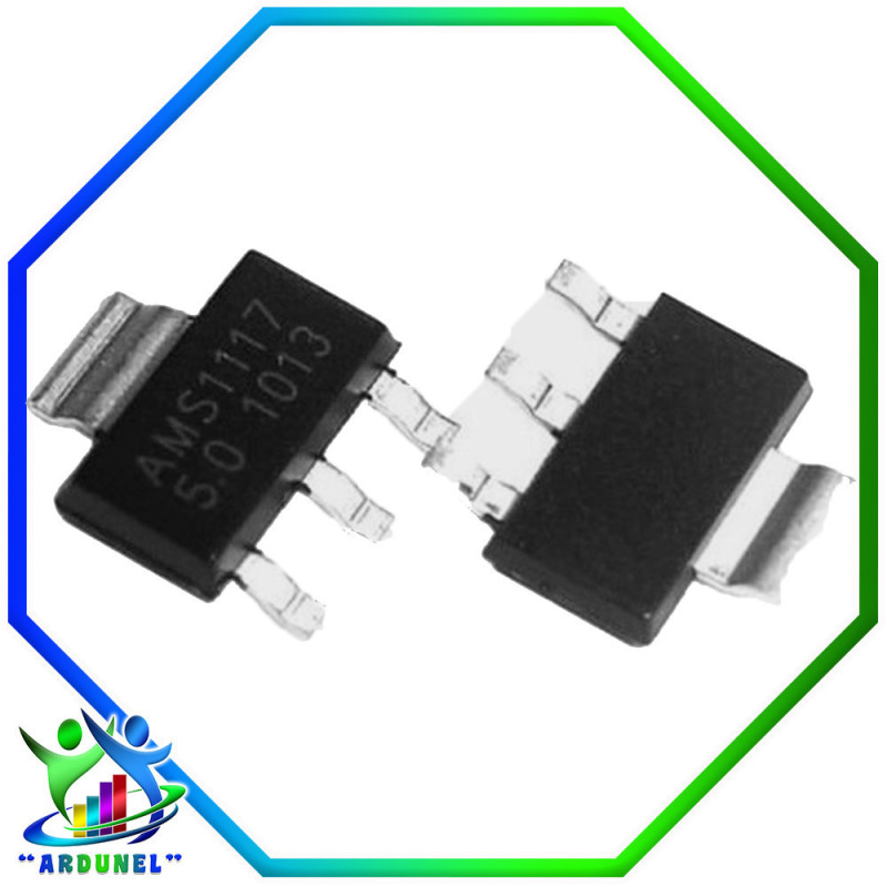 REGULADOR SMD AMS1117 SOT-223 5V (ORIGINAL) REGULADOR SMD AMS1117 SOT-223 5V (ORIGINAL)