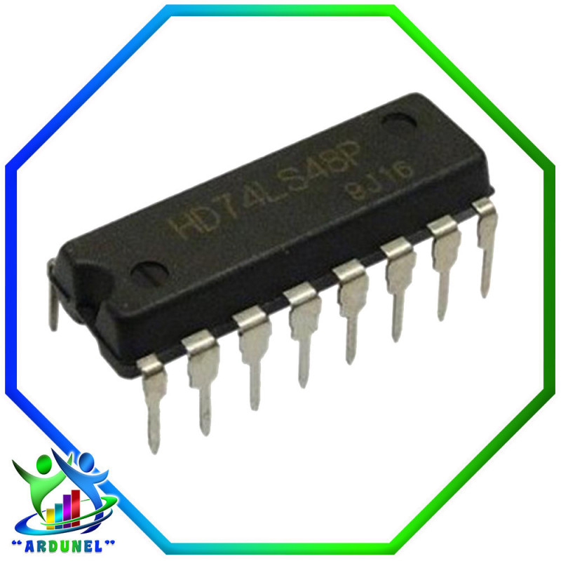 74LS48 BCD CÁTODO COMUN 7 SEGMENTOS 74LS48 BCD CÁTODO COMUN 7 SEGMENTOS