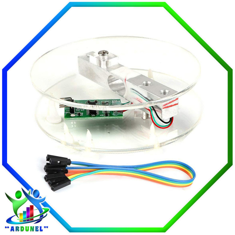 KIT BASCULA DIGITAL 5Kg. HX711AD KIT BASCULA DIGITAL 5Kg. HX711AD