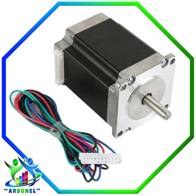 NEMA23 57HD6013-03 MOTOR PASO A PASO 76MM 3A + CABLE 80 CM NEMA23 57HD6013-03 MOTOR PASO A PASO 76MM 3A + CABLE 80 CM