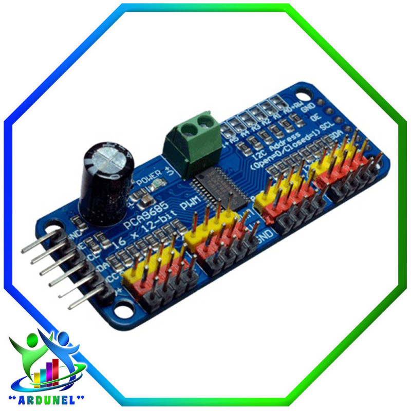 CONTROLADOR DE SERVOS PCA9685 CONTROLADOR DE SERVOS PCA9685