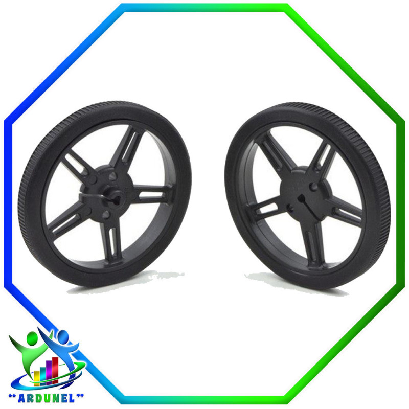 RUEDA POLOLU 60 × 8MM (PAR) NEGRO RUEDA POLOLU 60 × 8MM (PAR) NEGRO